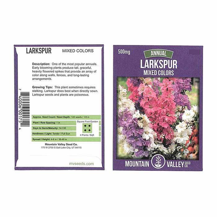 Larkspur Seeds - Giant Imperial Mixture